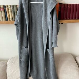 Goumi long hoodie cardigan